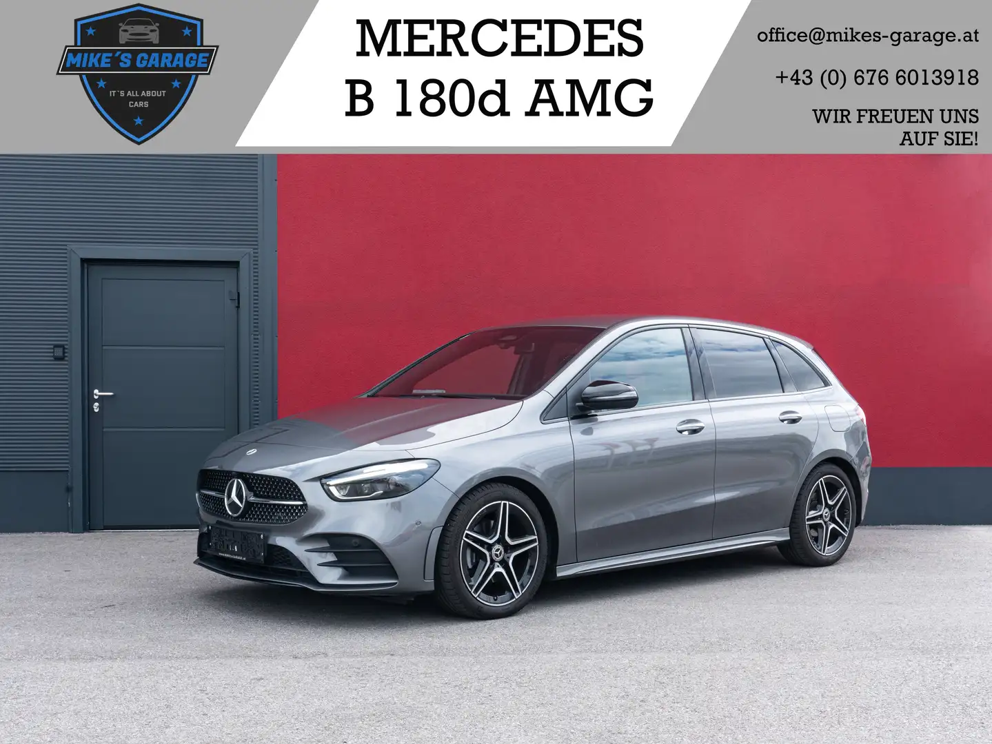 Mercedes-Benz B 180 B180d *AMG* *MULTIBEAM* *TOT-WINKEL* *KEYLESS-GO* Grau - 1