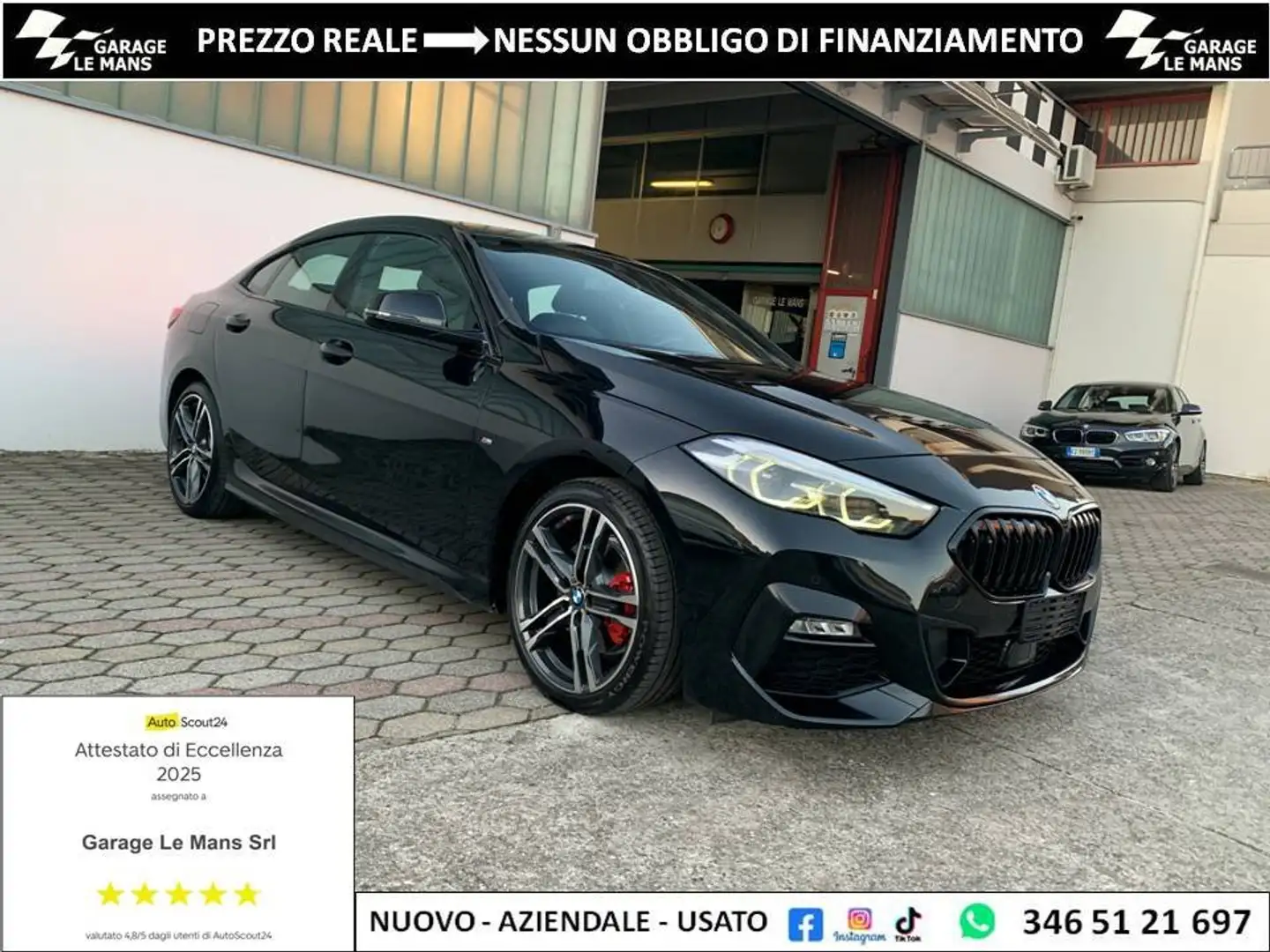 BMW 218 i Gran Coupe Msport 136cv auto Schwarz - 1