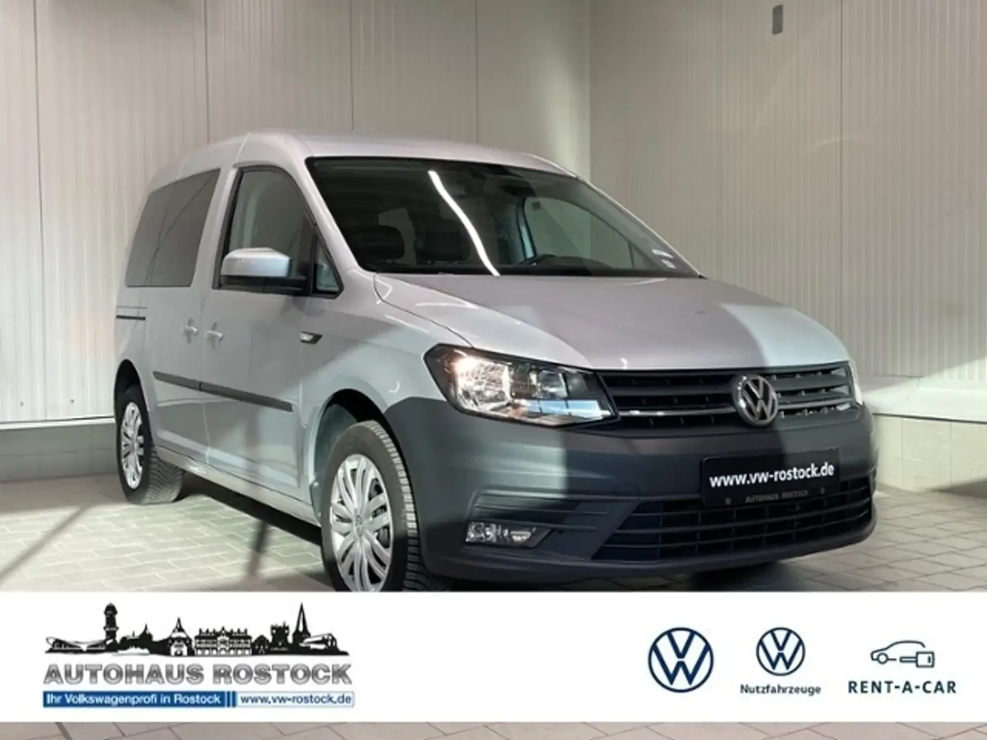 Volkswagen Caddy Trendline 2.0 TDI DSG STNDHZG NAVI Silber - 1