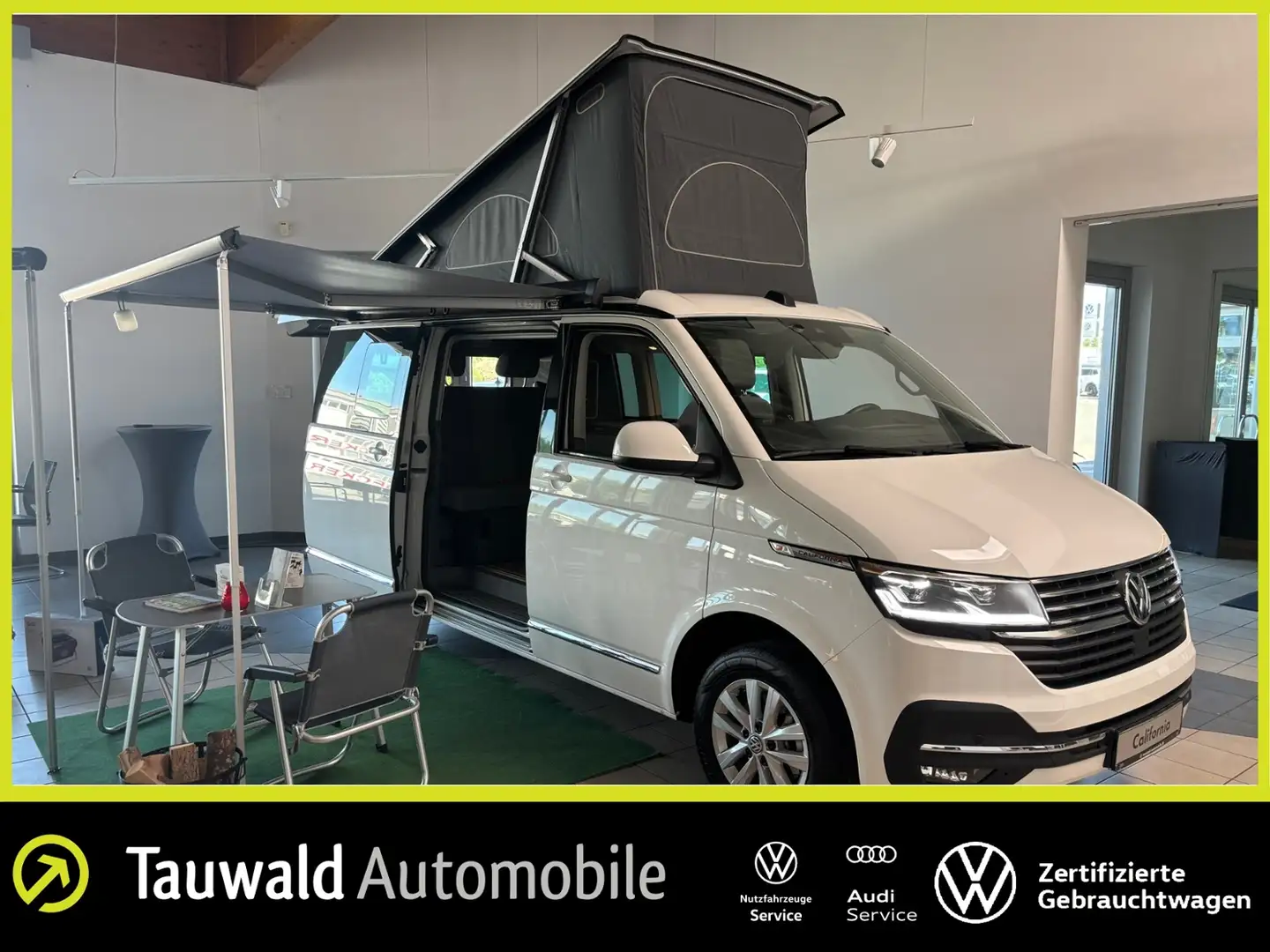 Volkswagen T6.1 California Ocean 2.0 TDI DSG AHK+NAVI+DC+REARVIEW Weiß - 1