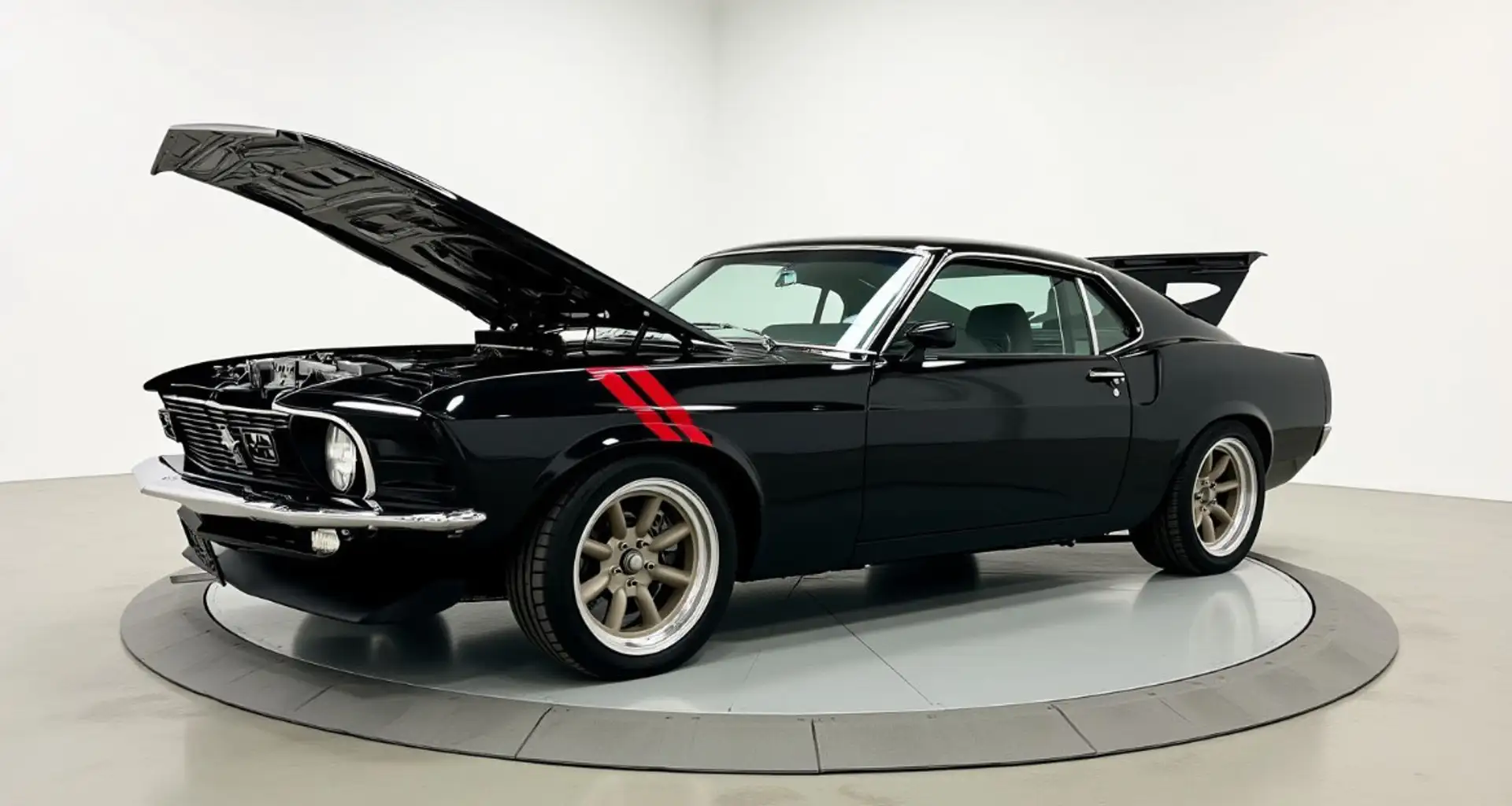 Ford Mustang Mach-1, Einzigartig Schwarz - 1
