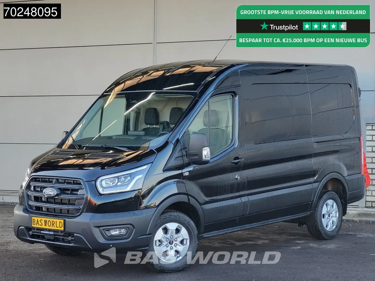 Ford Transit 165pk Nieuw Model Limited L2H2 Automaat CarPlay Xe Zwart - 1