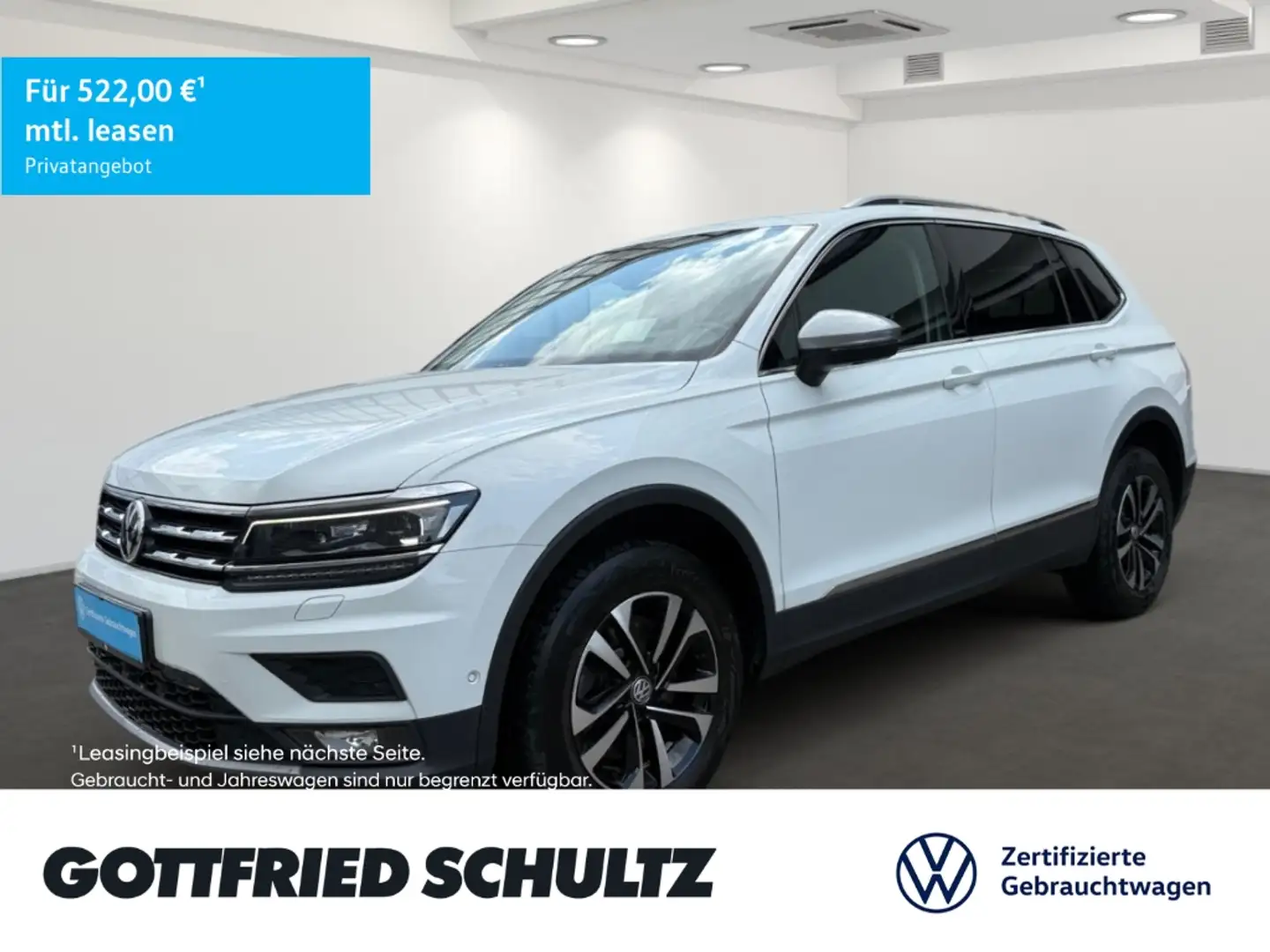 Volkswagen Tiguan Allspace 2.0 TSI DSG 4M NAV AHK United KAMERA PANO STHZ LED Blanc - 1