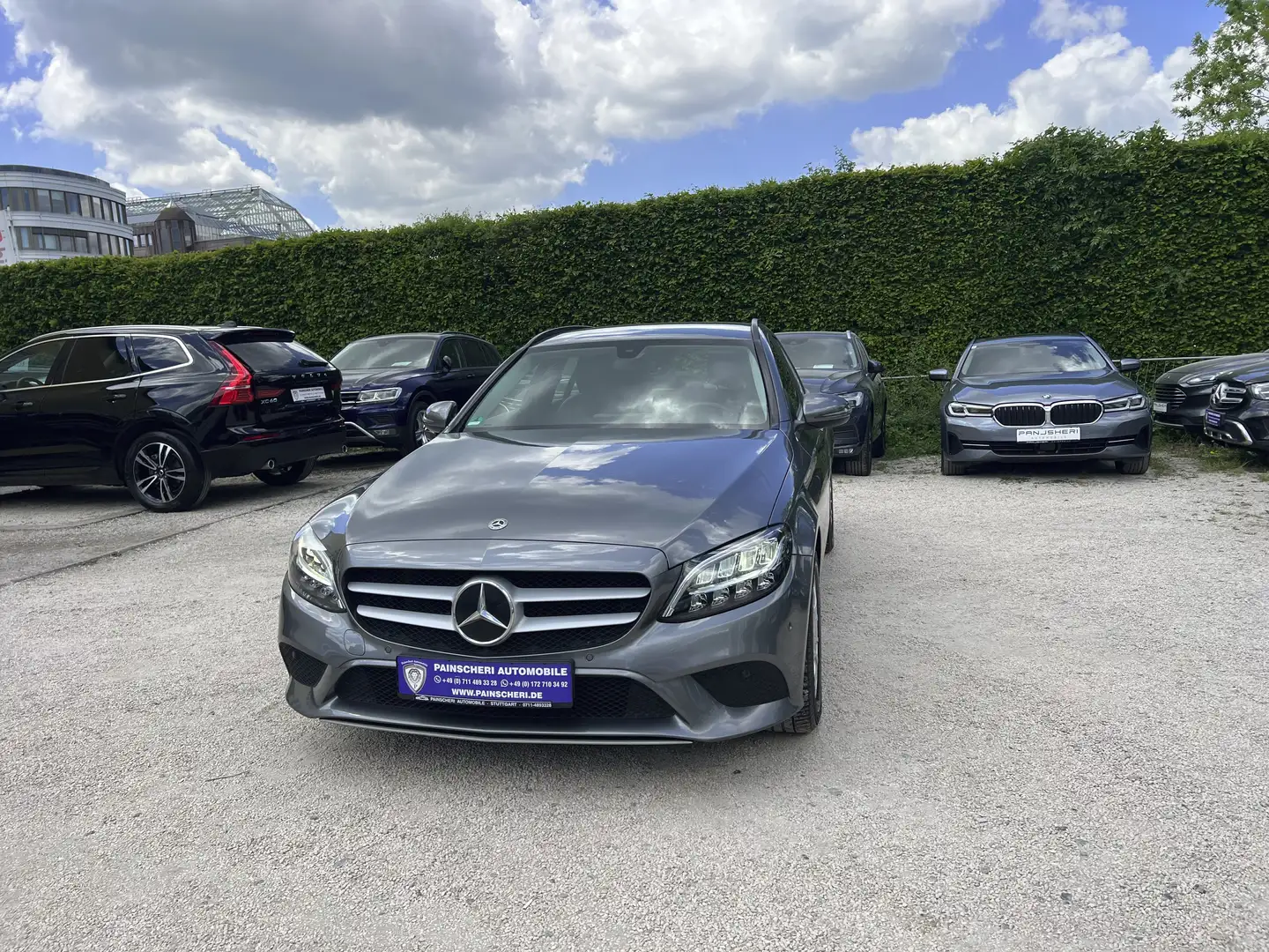 Mercedes-Benz C 200 d T Aut. LEDER+NAVI+LED+APPLECARPLAY+1HAND Gris - 2