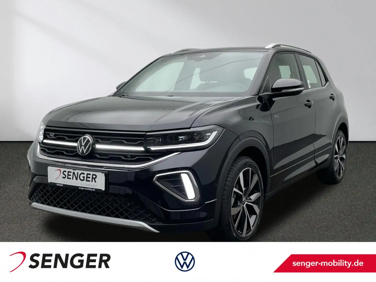 Volkswagen T-Cross R-Line 1.5 l TSI ACT Matrix-LED Navi Zwart - 1