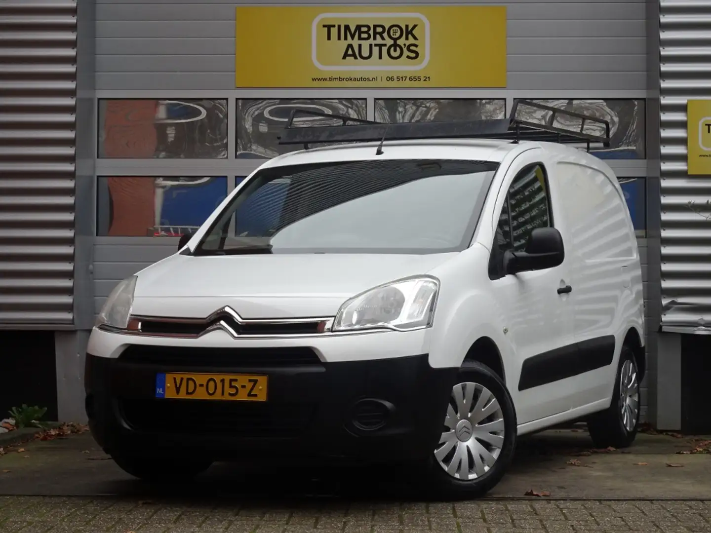 Citroen Berlingo 1.6 HDI 3-zits *Airco/Cruise/Historie/Riem V.V./BT Wit - 1