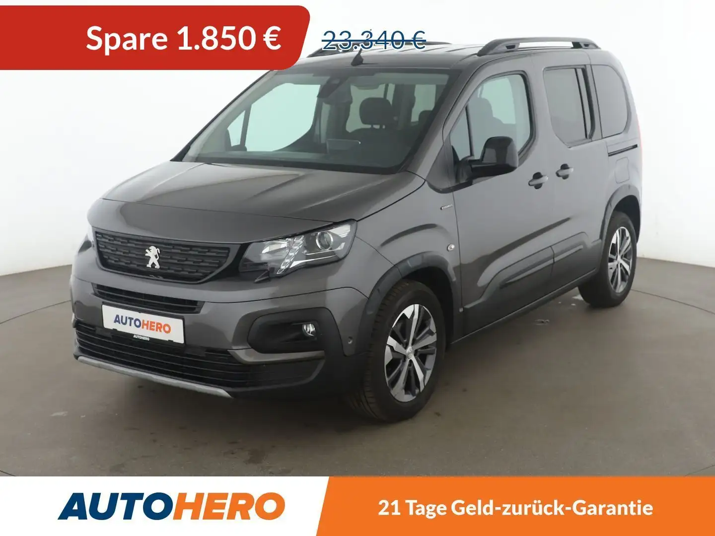 Peugeot Rifter 1.5 Blue-HDi GT Line Aut.*NAVI*CAM*TEMPO*SHZ* Grau - 1
