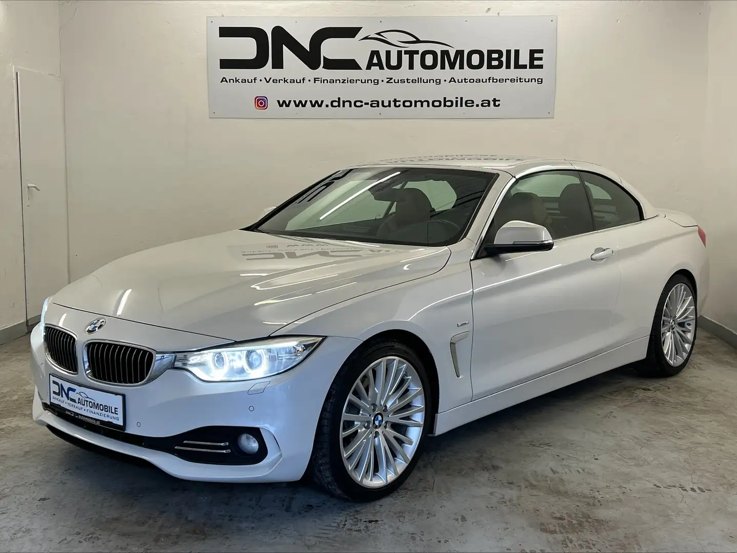 BMW 420 d Aut. Cabrio*HEAD-UP*SHZ*AHK* Weiß - 2