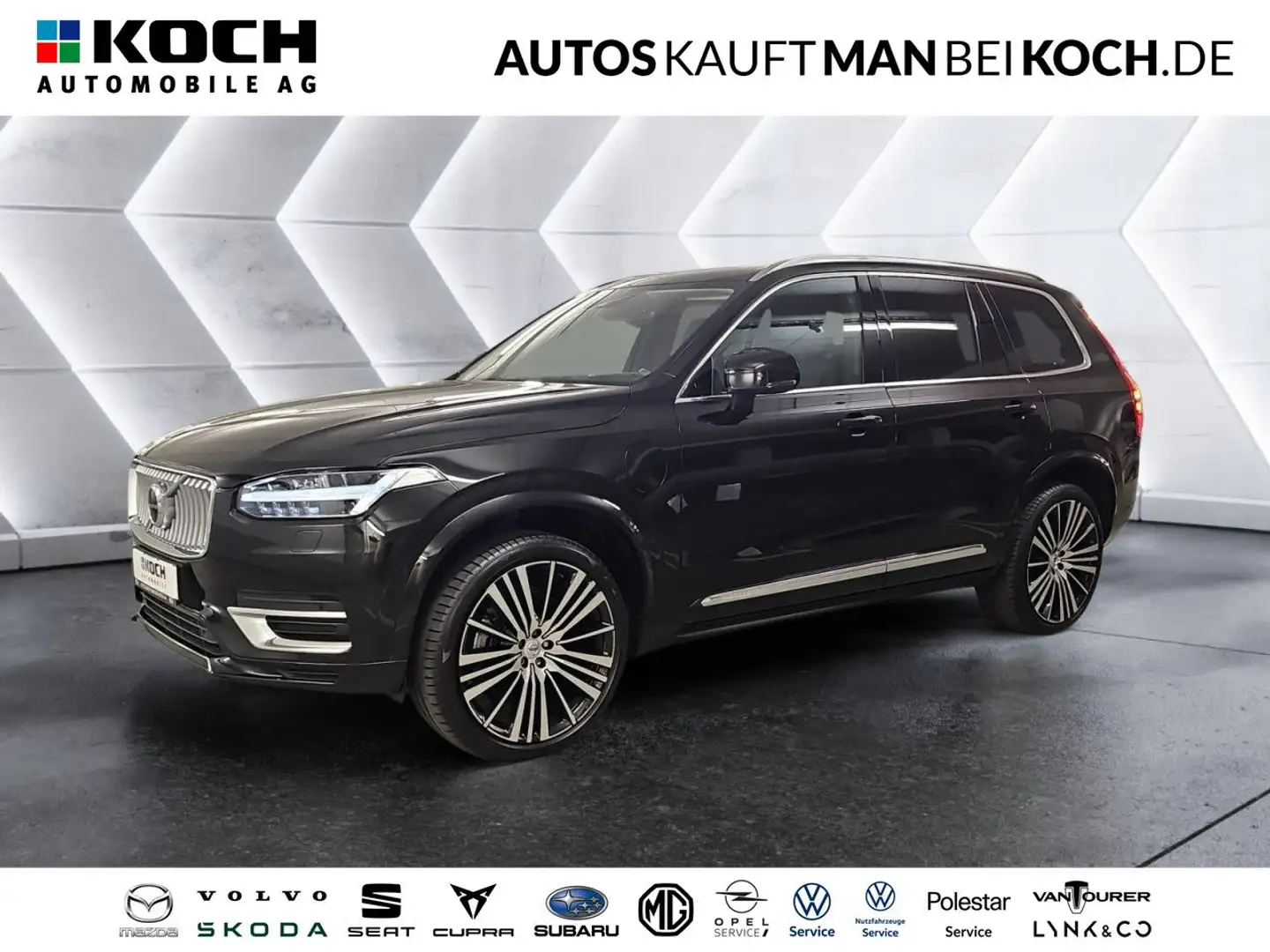 Volvo XC90 T8 AWD Recharge Expr.Ins ACC BLIS PANO STDH Black - 1