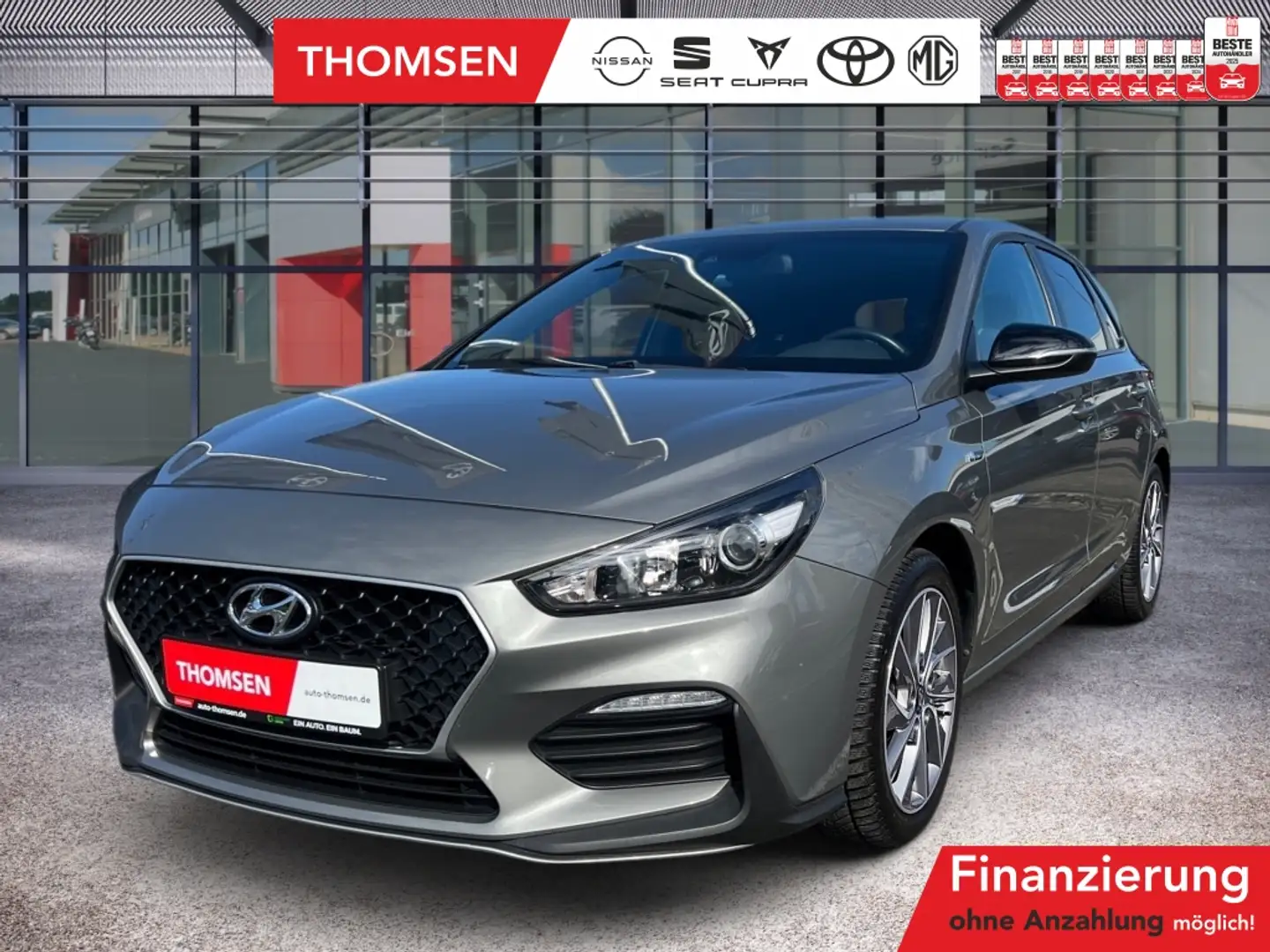 Hyundai i30 T-GDI 1.0 Passion N-Line Winterp. PDC SHZ LM Grigio - 1