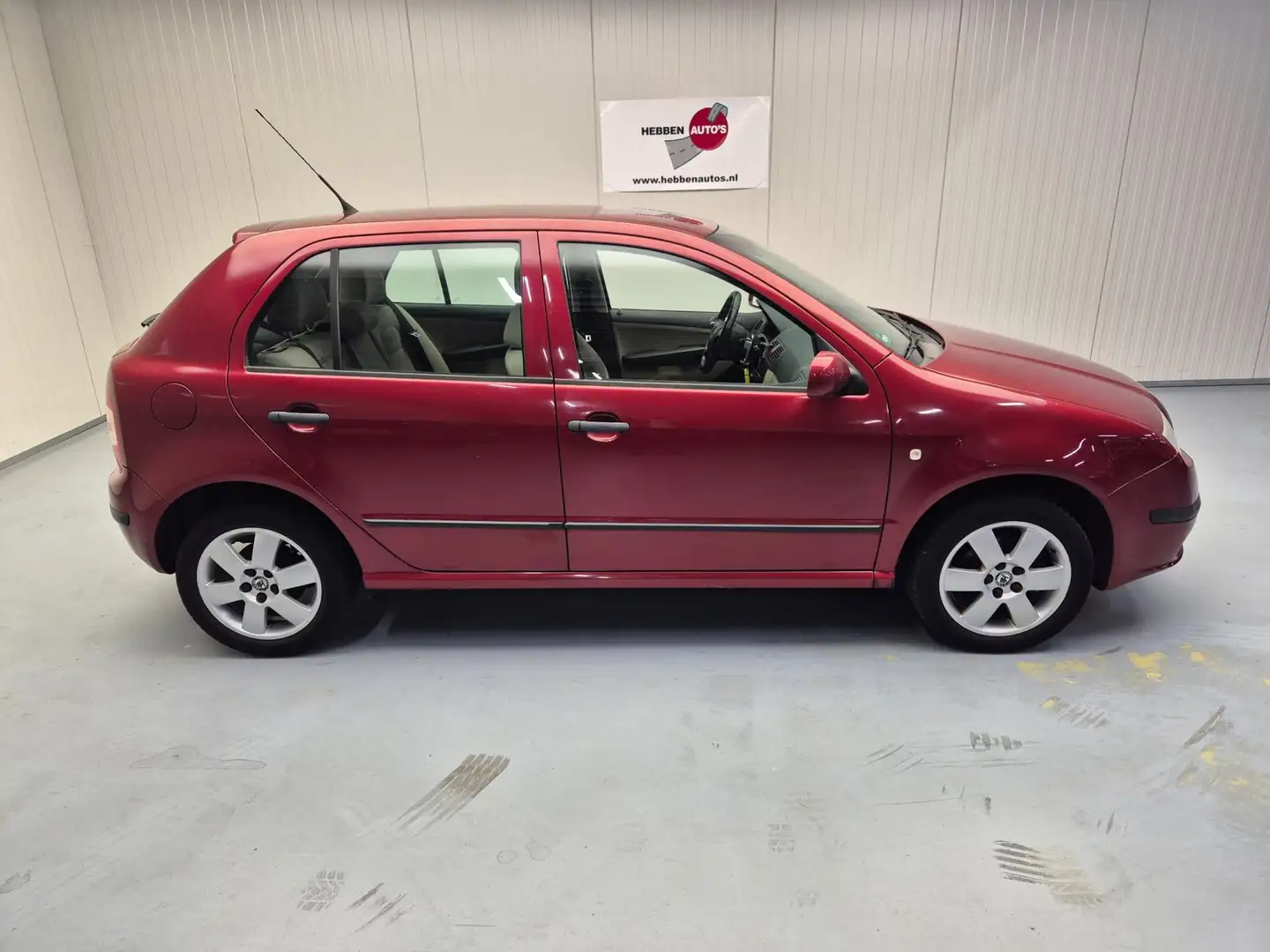 Skoda Fabia 1.4-16V Elegance Airco Cruise Control Alu Velgen Rot - 2