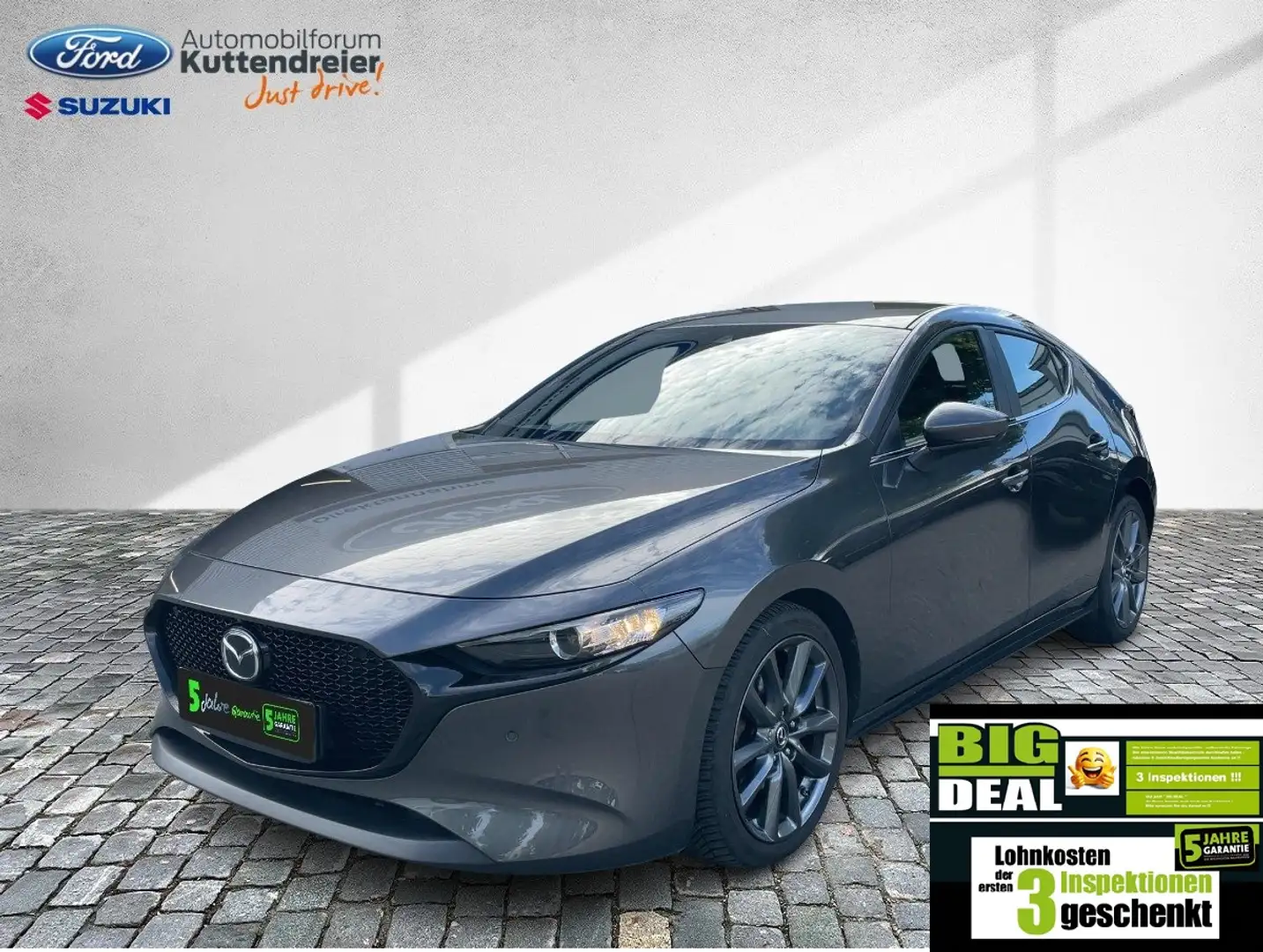 Mazda 3 SKYACTIV-G 2.0 Selection Autom. Navi Kamera Gris - 1