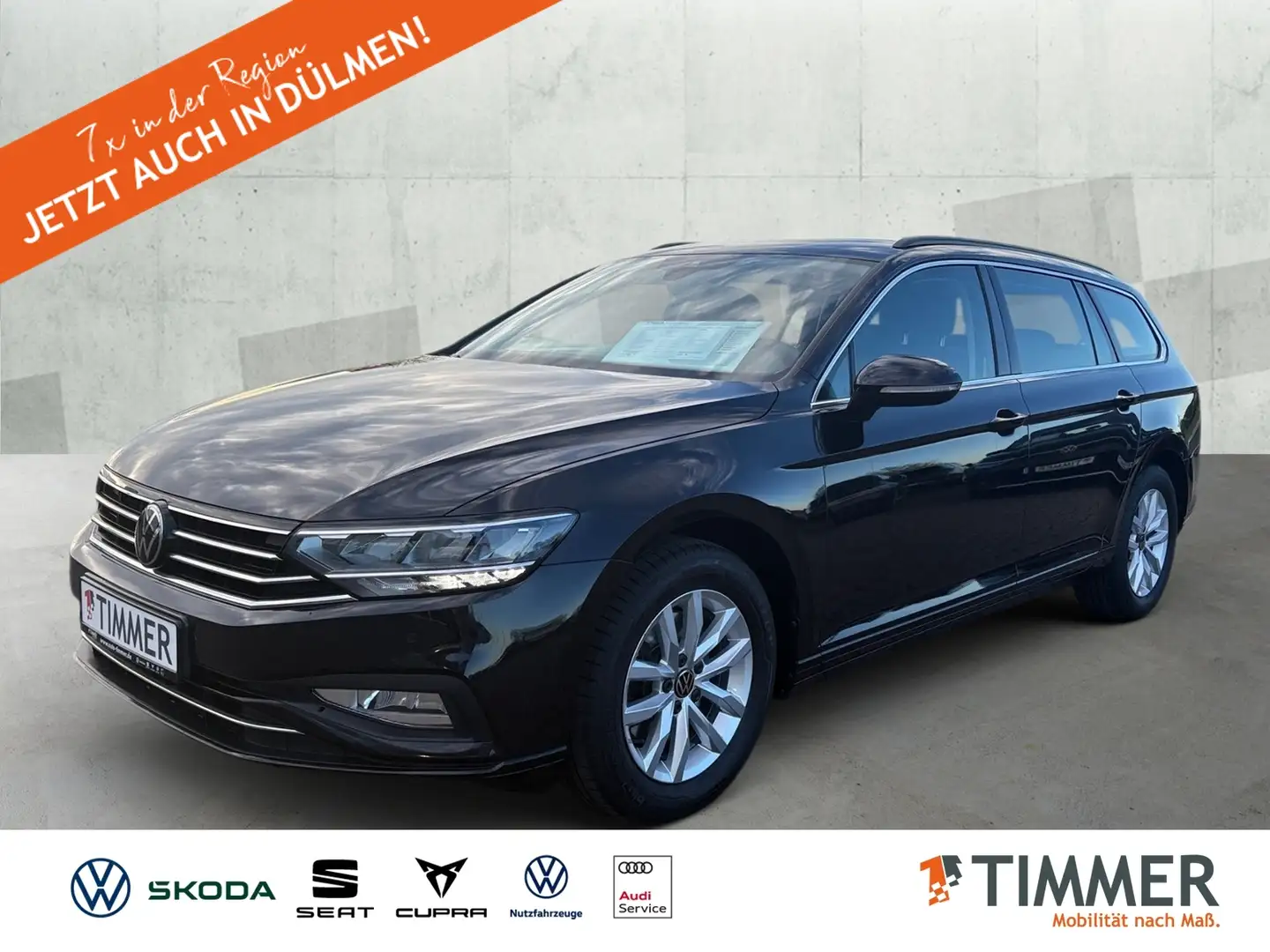 Volkswagen Passat Variant 2.0 TDI DSG BUSINESS +AHK +LED +ACC +RKAM +NAVI + Schwarz - 1