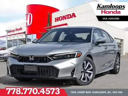 Silver 2026 Honda Civic Sedan Front-Wheel Drive Automatic