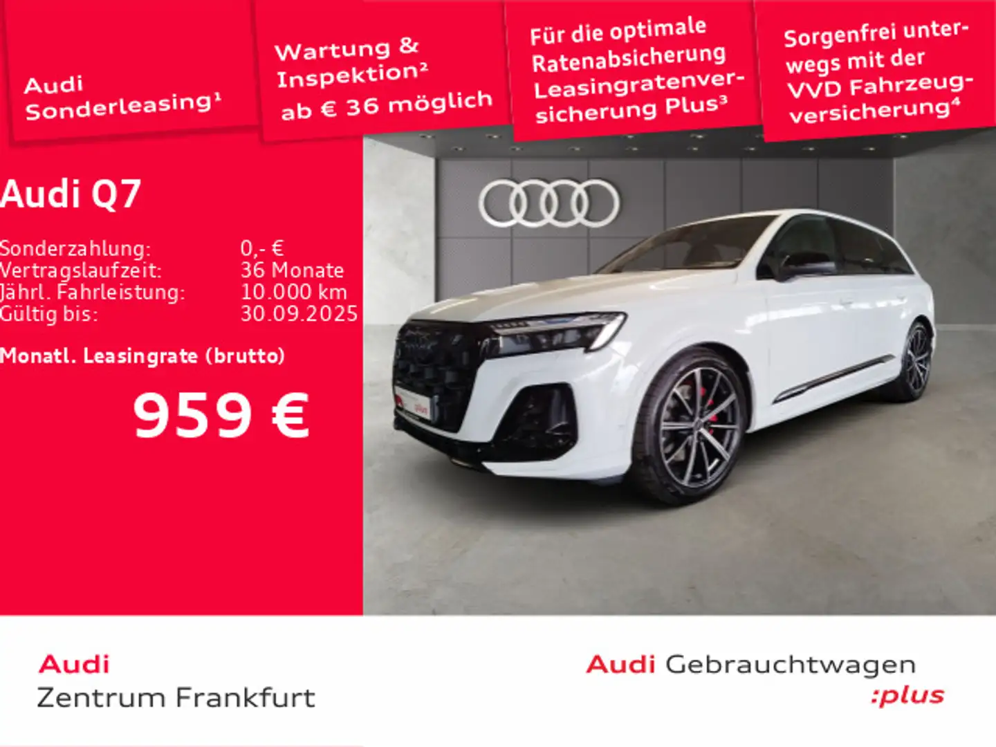 Audi Q7 50 TDI quattro tiptronic S line 7Sitzer Laser Weiß - 1