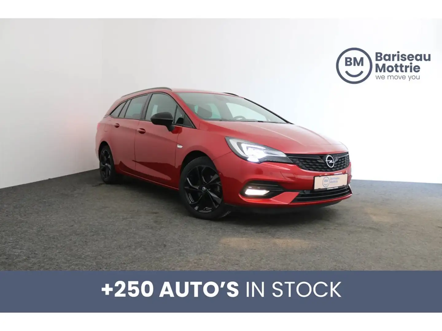 Opel Astra 1.5D BREAK AUTOMAAT ULTIMATE *ALCANTARA*DAB*GPS*CA Rood - 1