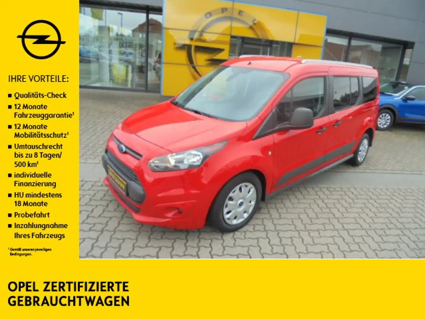 Ford Tourneo Connect 1.5 TDCi Trend Navi/Kamera/Sitzheizung/Tempomat Rood - 1