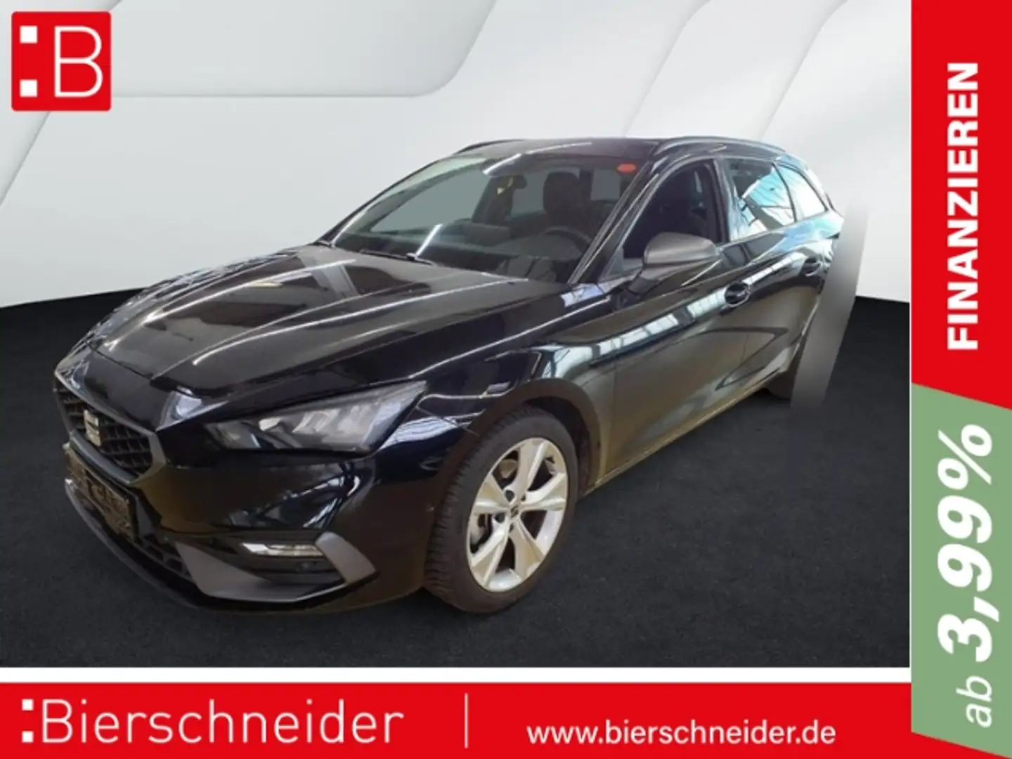 SEAT Leon SP 1.5 eTSI DSG AB 199EUR FR NAVI REAR VIEW Schwarz - 1