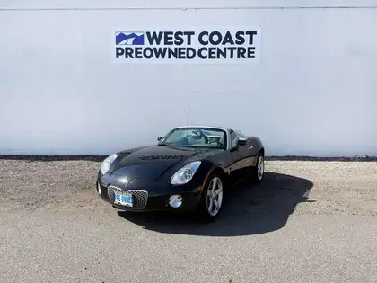 Black 2008 Pontiac Solstice Convertible Rear-Wheel Drive Manual