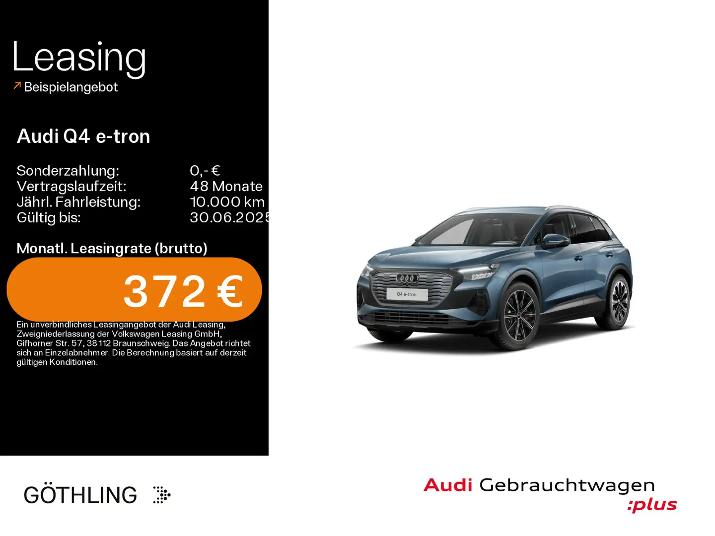 Audi Q4 e-tron 45*LED*Virtual*Navi+*Sportsitze*ACC*Ka Blauw - 1