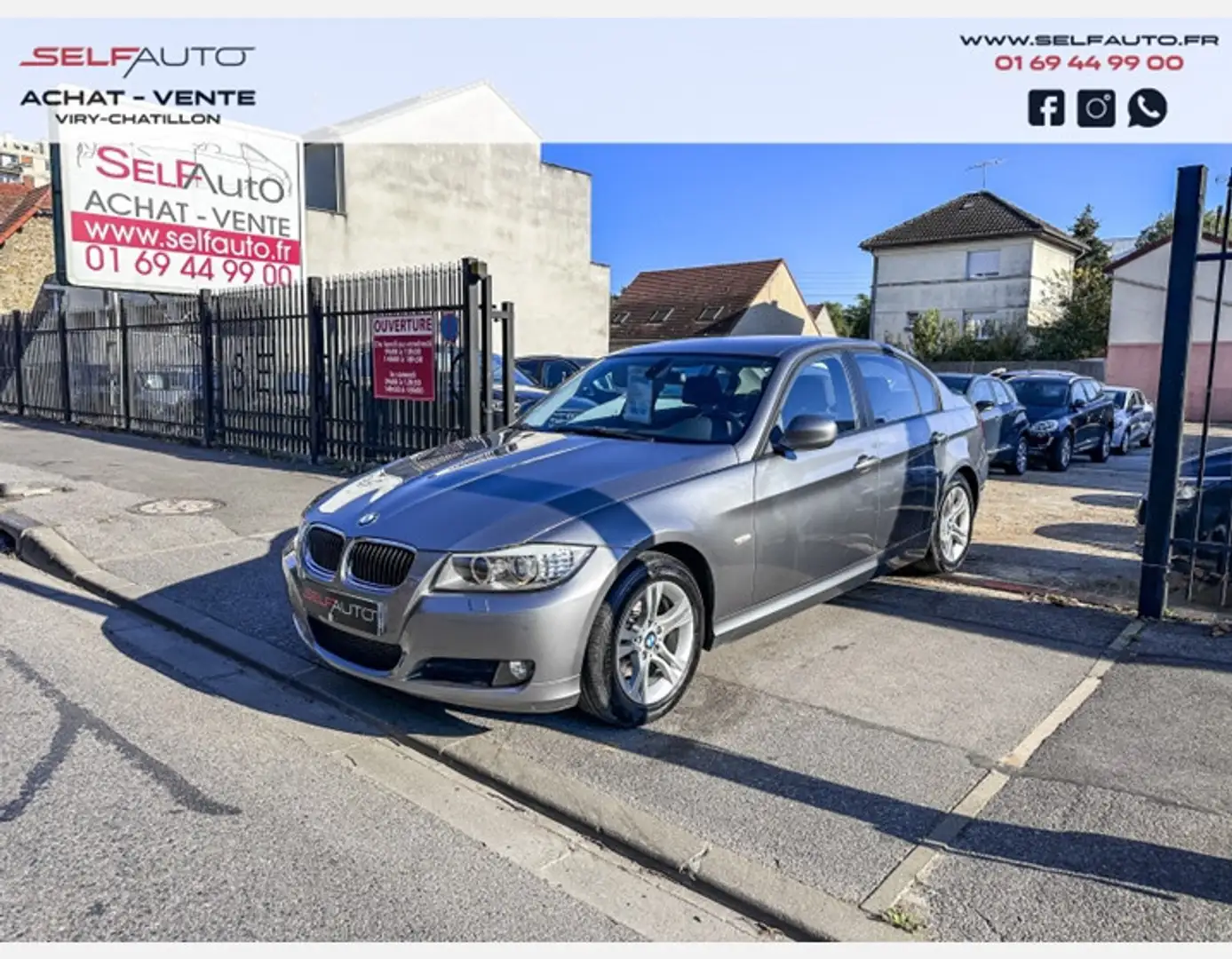 BMW 320 (E90) 320IA 170CH CONFORT Gris - 1