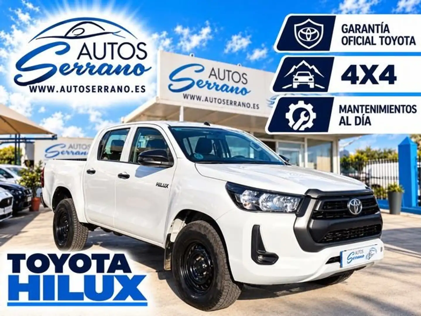 Toyota Hilux Doble Cabina 2.4 150D 4x4 GX Blanco - 1