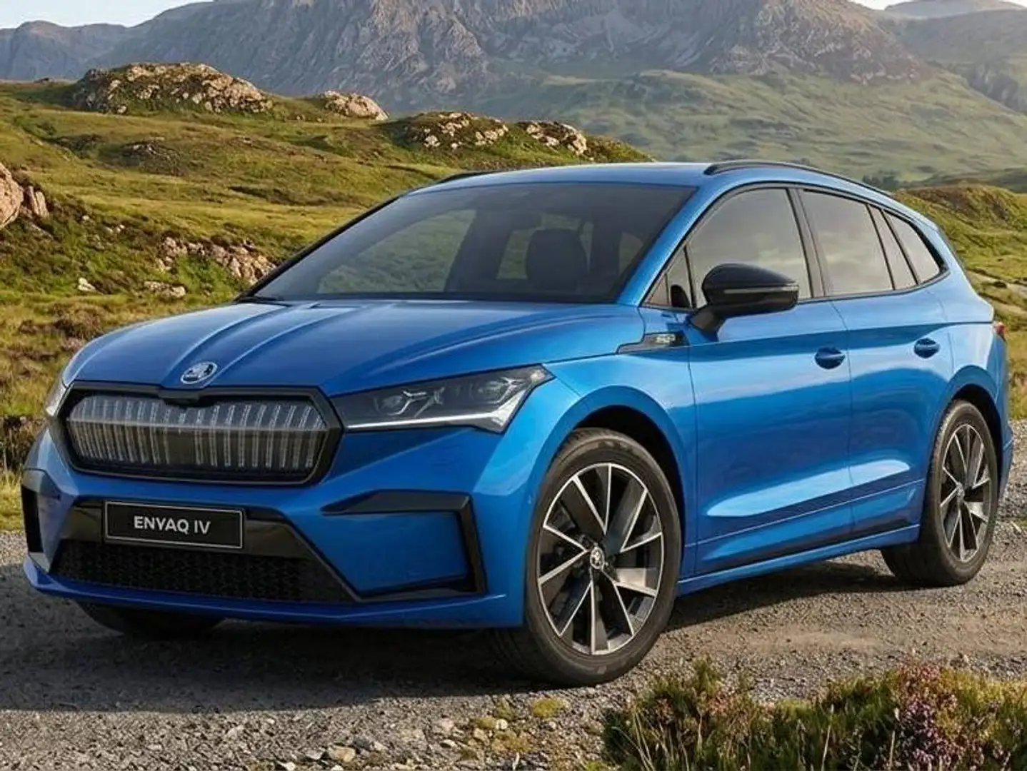 Skoda Enyaq IV 80 Sportline in absoluter Topausstattung Blau - 1