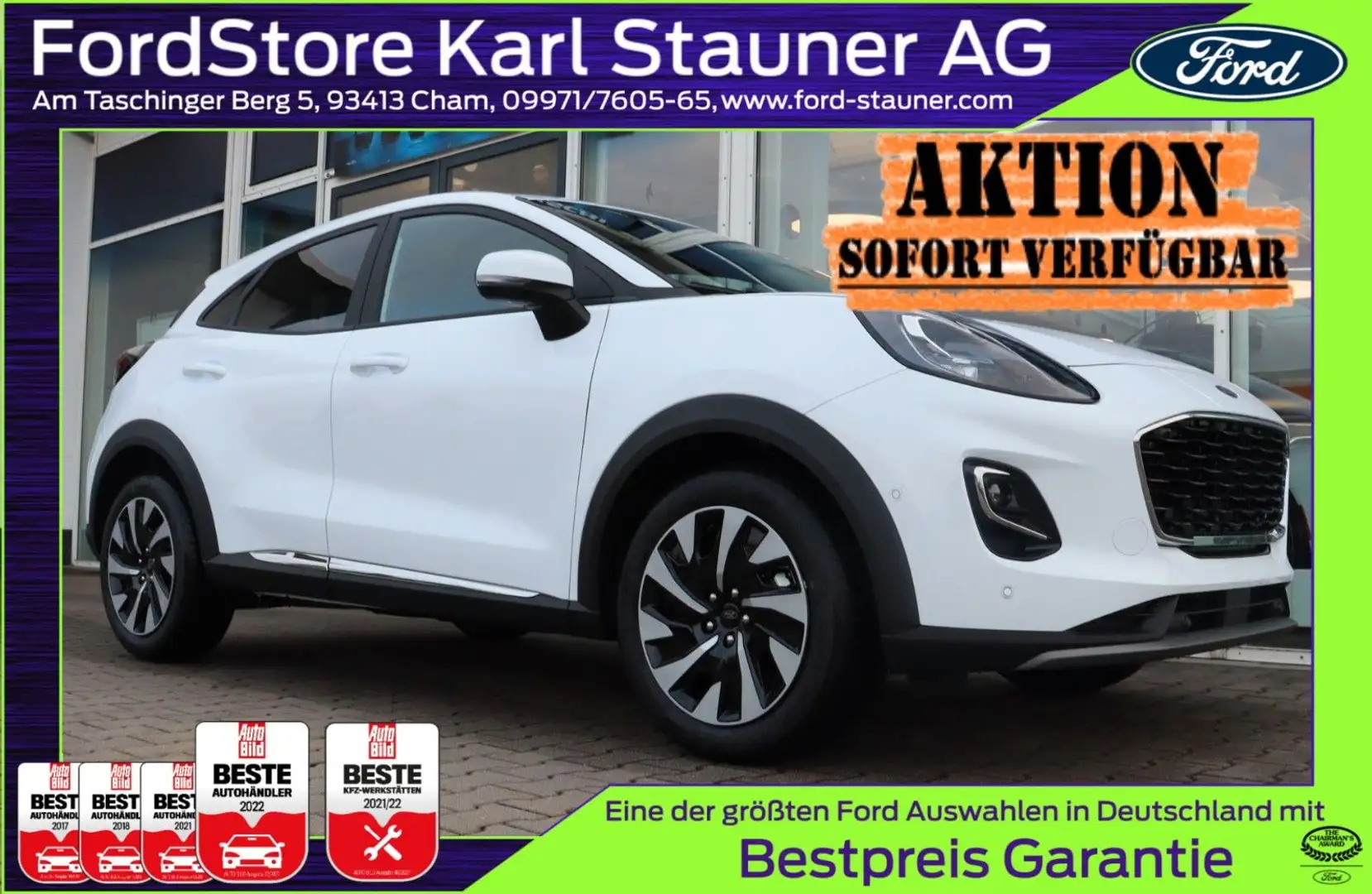 Ford Puma Titanium 1.0 EcoBoost Navi WINTERPAKET Alb - 1