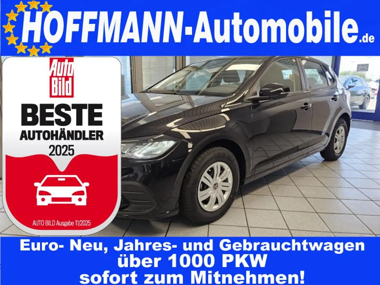 Volkswagen Polo Klima,Sitzhzg.,AppCon.,LED-Scheinw.,PDC Noir - 1