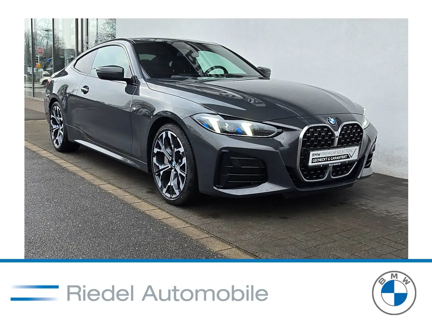 BMW 430 i xDrive Coupe M Sportpaket*AHK*Head-Up*adLED Grau - 1