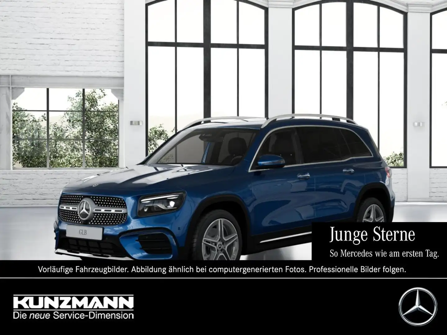 Mercedes-Benz GLB 200 d AMG MBUX Navi AHK Kamera Spiegel-Paket Blau - 1