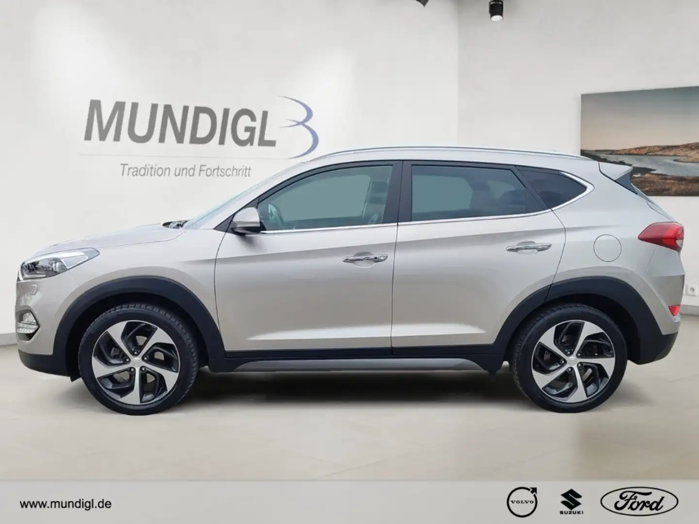 Hyundai TUCSON Premium 4WD 1.6 Navi Leder Klimasitze LED El. Heck Argent - 2