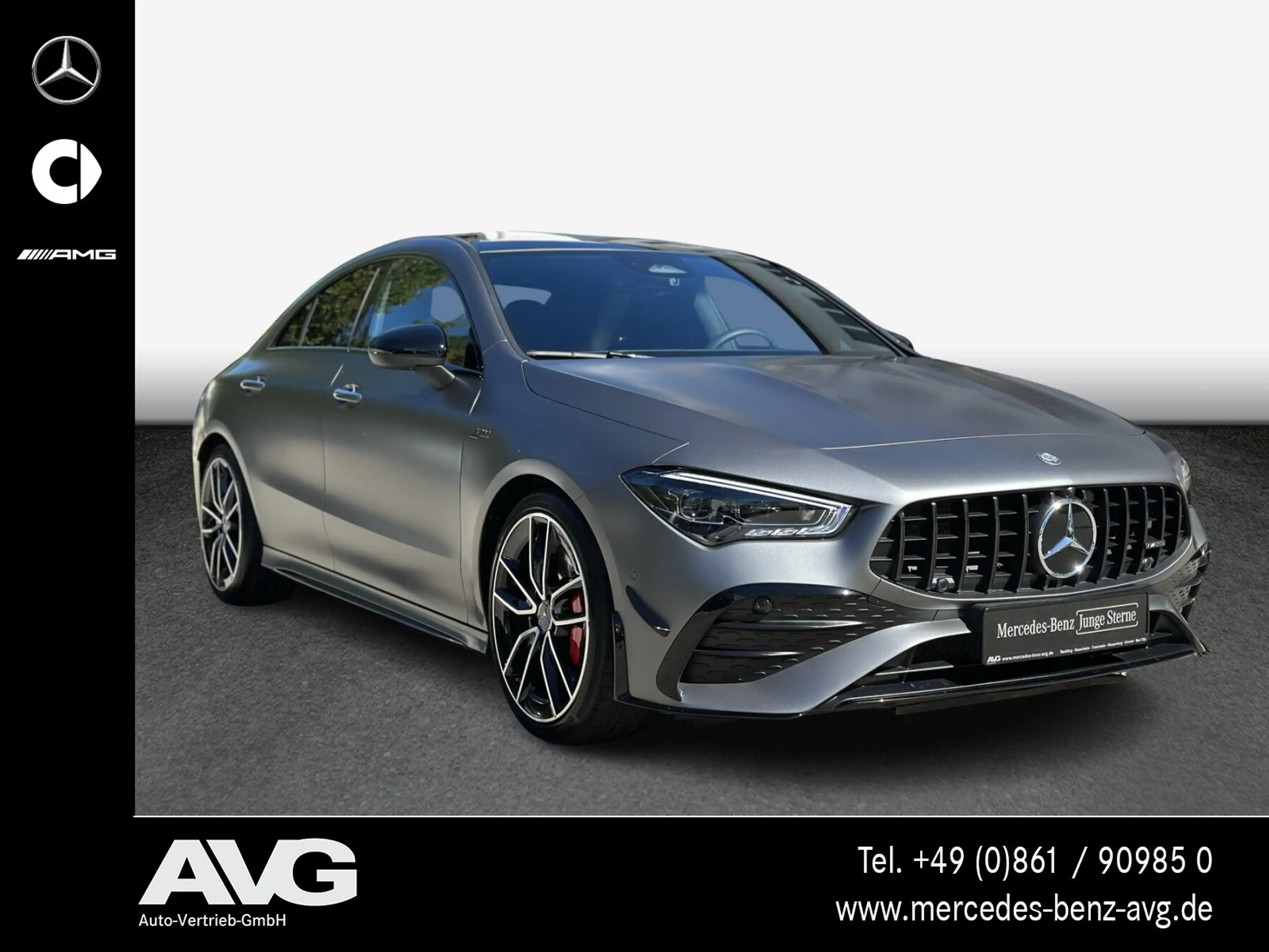 Mercedes-Benz CLA 35 AMG CLA 35 4M Coupé Aero-DynP Pano 19 Night Mattgrau — photo 2