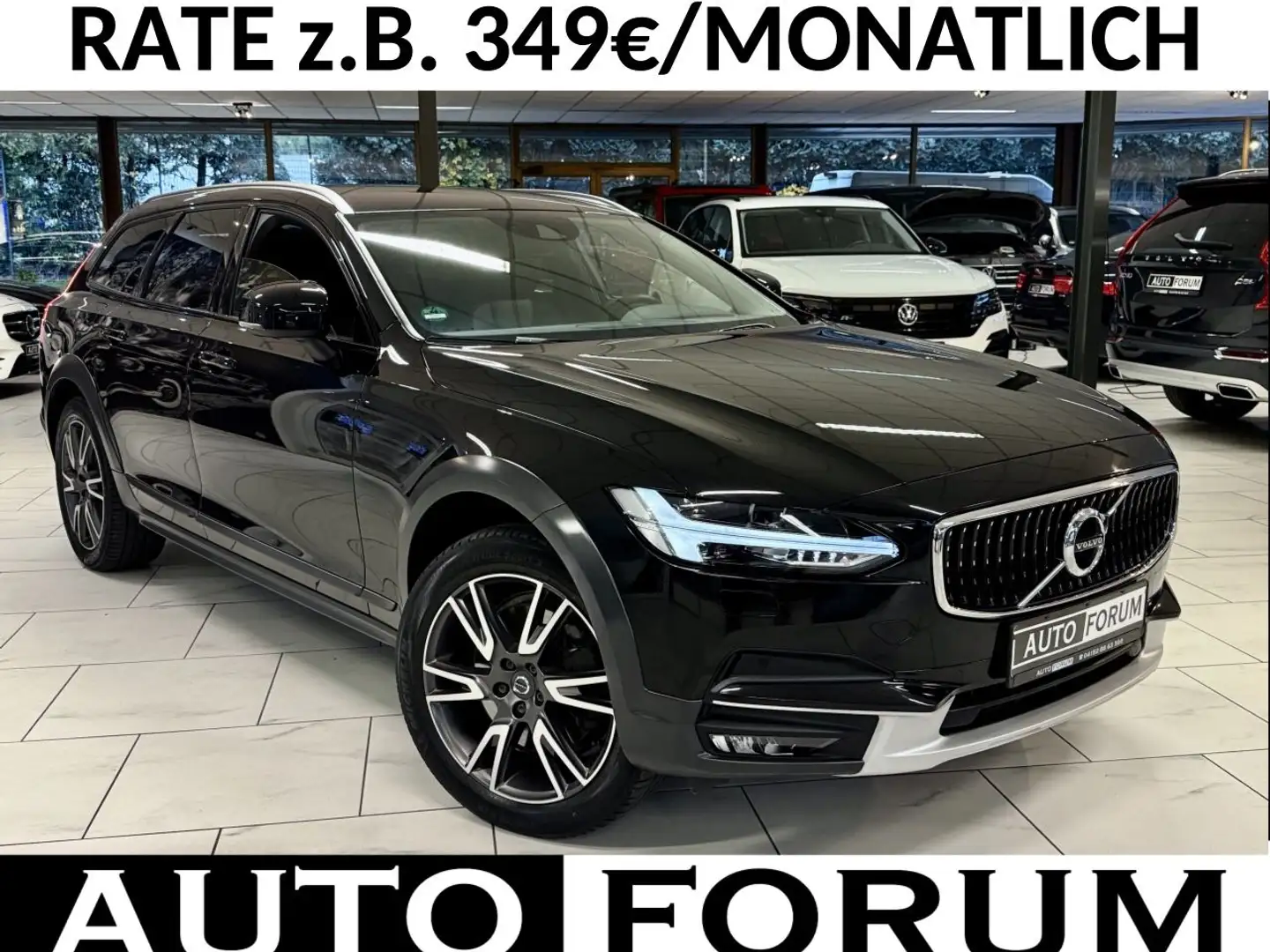 Volvo V90 Cross Country V90 2.0 D5 CC AWD AUT AHK LEDER LED SHZ CAM PDC Schwarz - 1