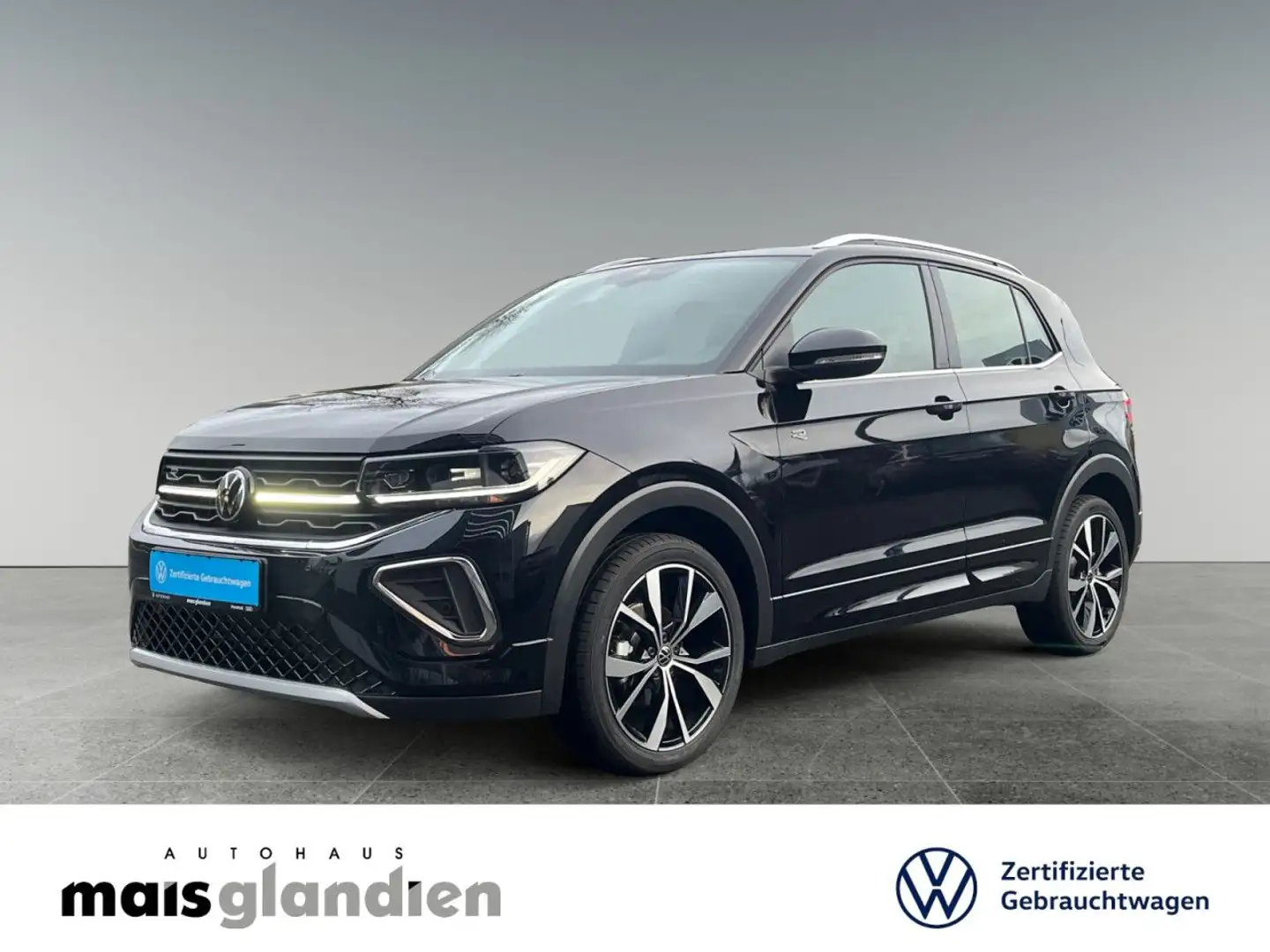Volkswagen T-Cross 1.0 TSI R-Line AHK Matrix ACC Bluetooth Schwarz - 1
