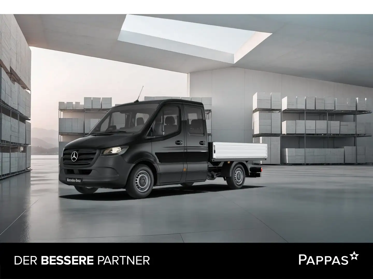 Mercedes-Benz Sprinter 317 CDI Pritsche Doppelkabine 3665 Schwarz - 1