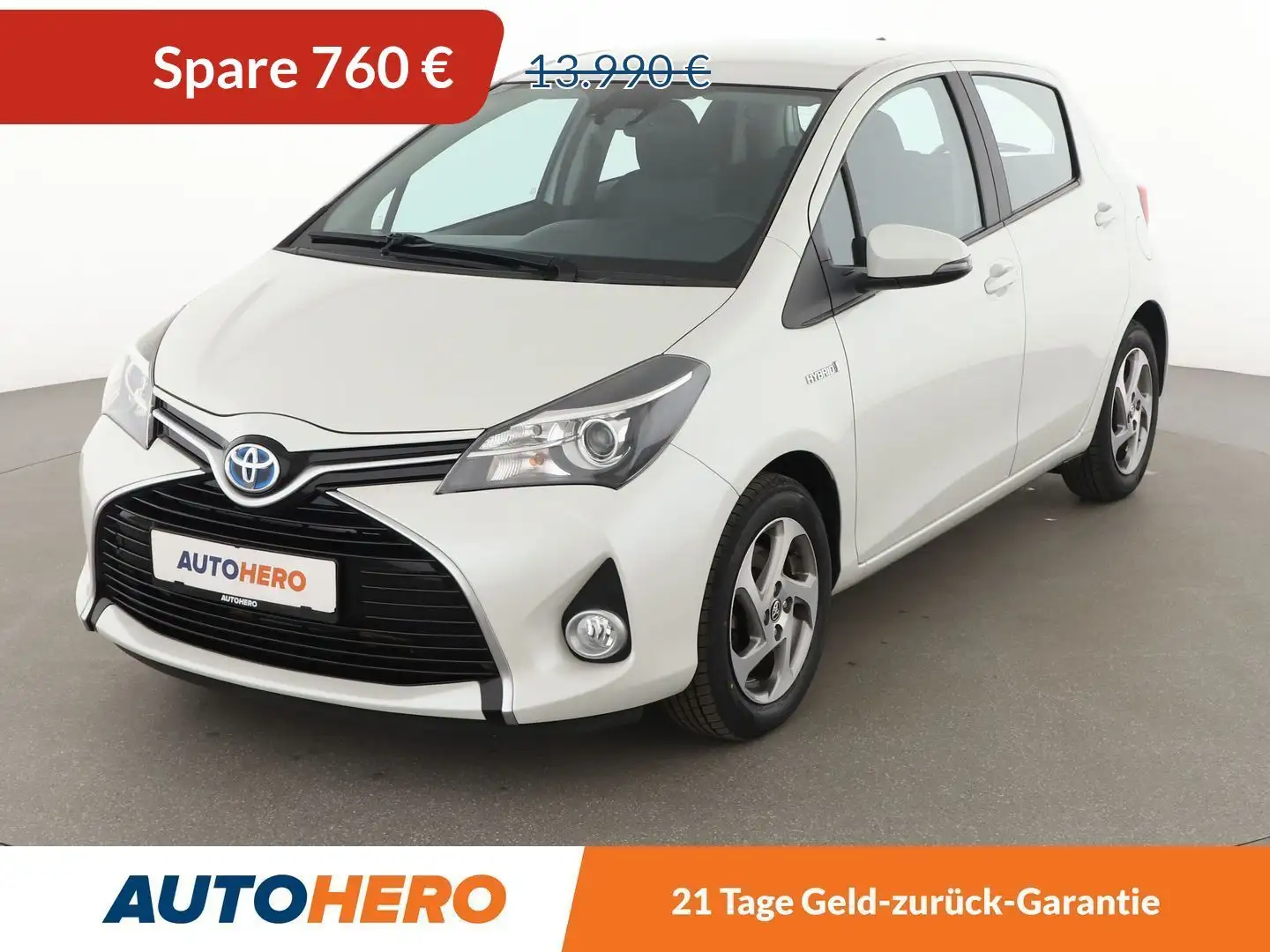 Toyota Yaris 1.5 Hybrid Comfort Aut.*CAM*NAVI*SHZ*KLIMA* Weiß - 1