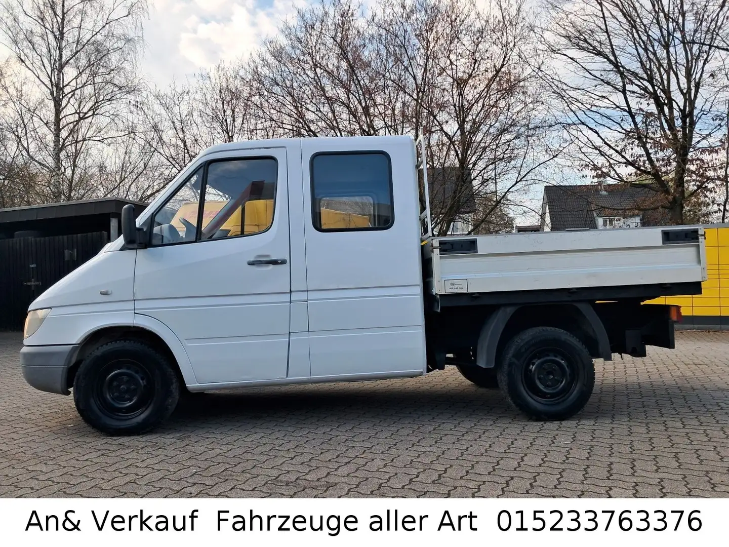 Mercedes-Benz Sprinter Pritsche Doka 216 CDI Orginalkilomete Blanc - 1