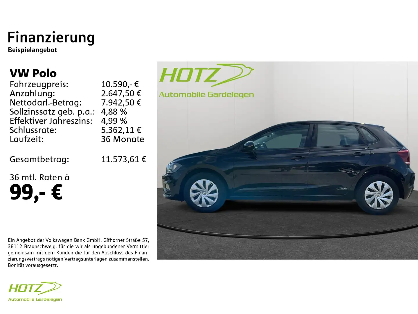 Volkswagen Polo VI 1.0 BMT Comfortline KLIMA/APP/SITZH Noir - 2