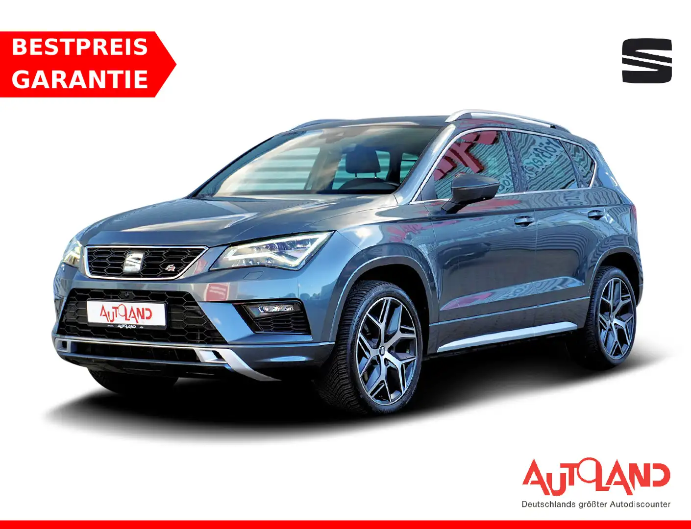 SEAT Ateca 2.0 TSI DSG FR 4Drive LED AHK Navi Kamera Grau - 1