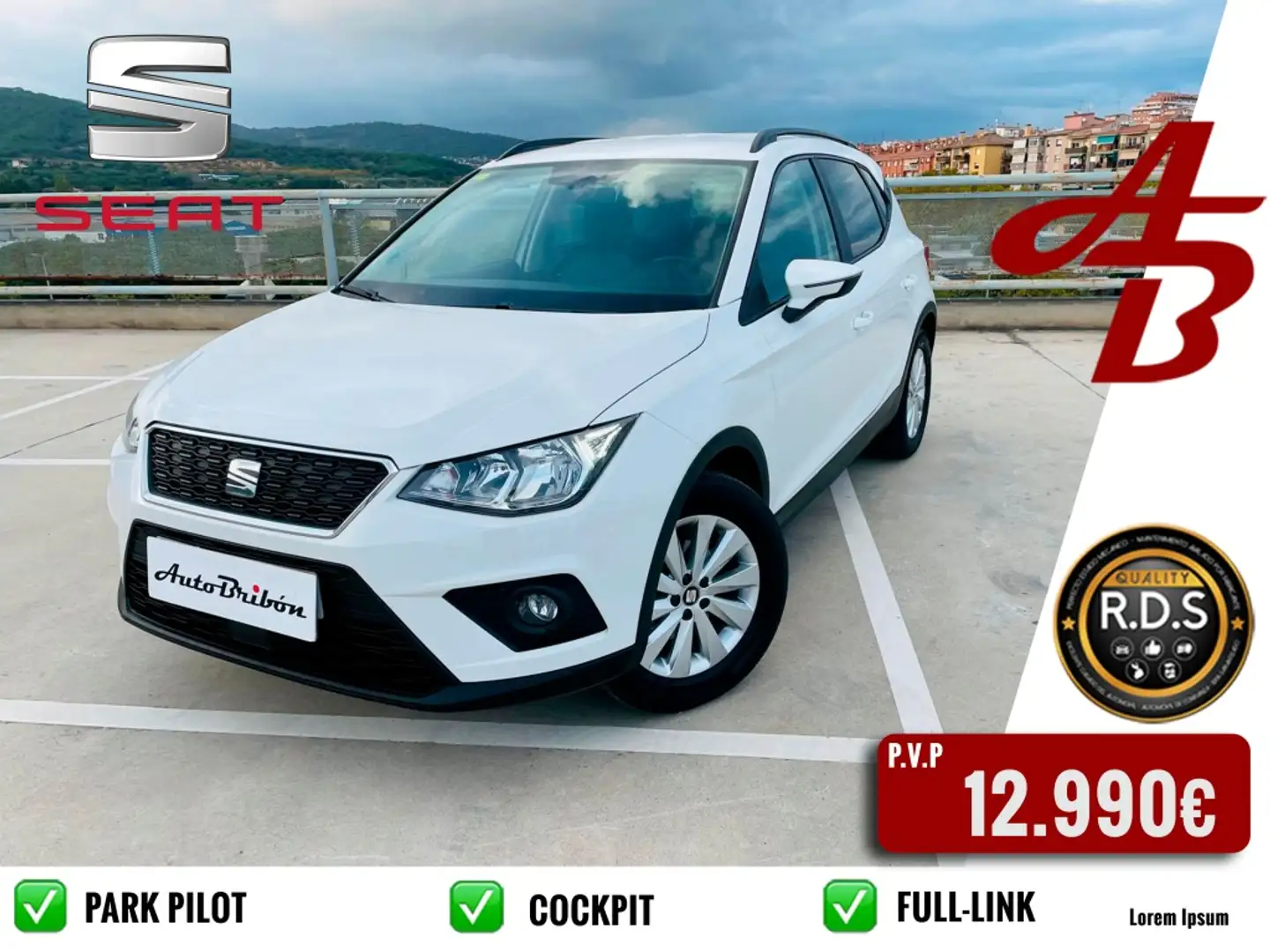 SEAT Arona 1.0 TSI Ecomotive S&S Style 95 Weiß - 1