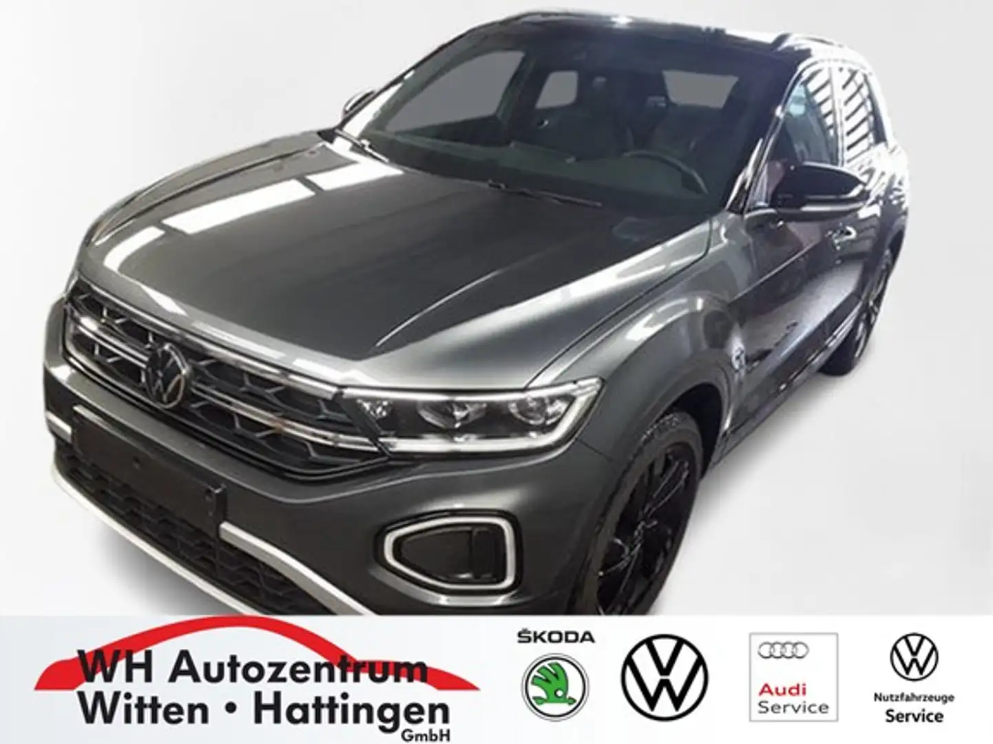 Volkswagen T-Roc 1.0 TSI Black Style PANORAMA STANDHZG NAVI REAR... Grau - 1