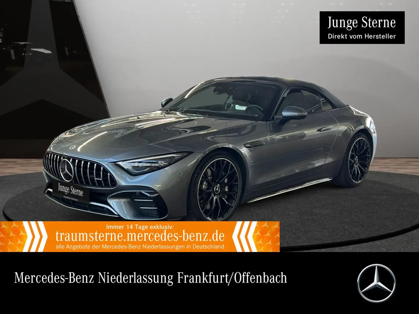 Mercedes-Benz SL 43 AMG Cab. Fahrass Nachtsicht WideScreen HUD Grau - 1