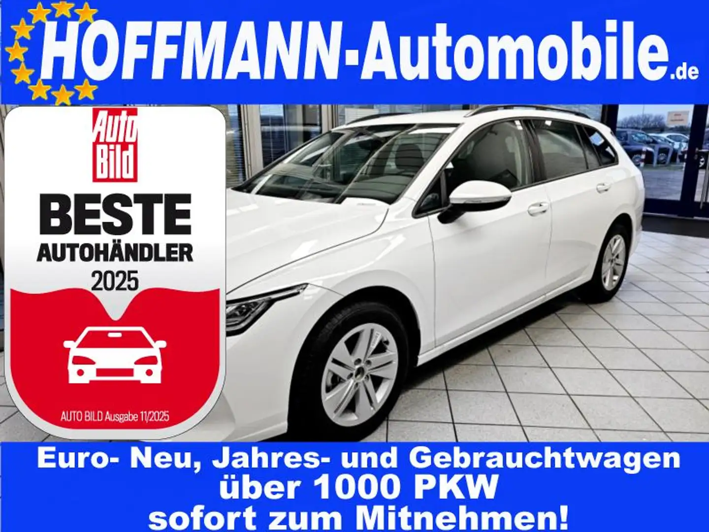 Volkswagen Golf Variant Life AHK,Climatr,Kamera,App-C.,SHZ Weiß - 1