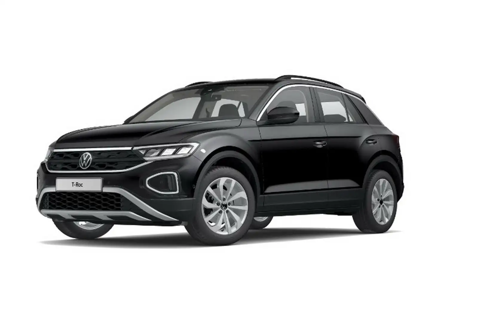 Volkswagen T-Roc Life 1.5 TSI AHK+RearView+SHZ+LM+DiCockpit Schwarz - 2