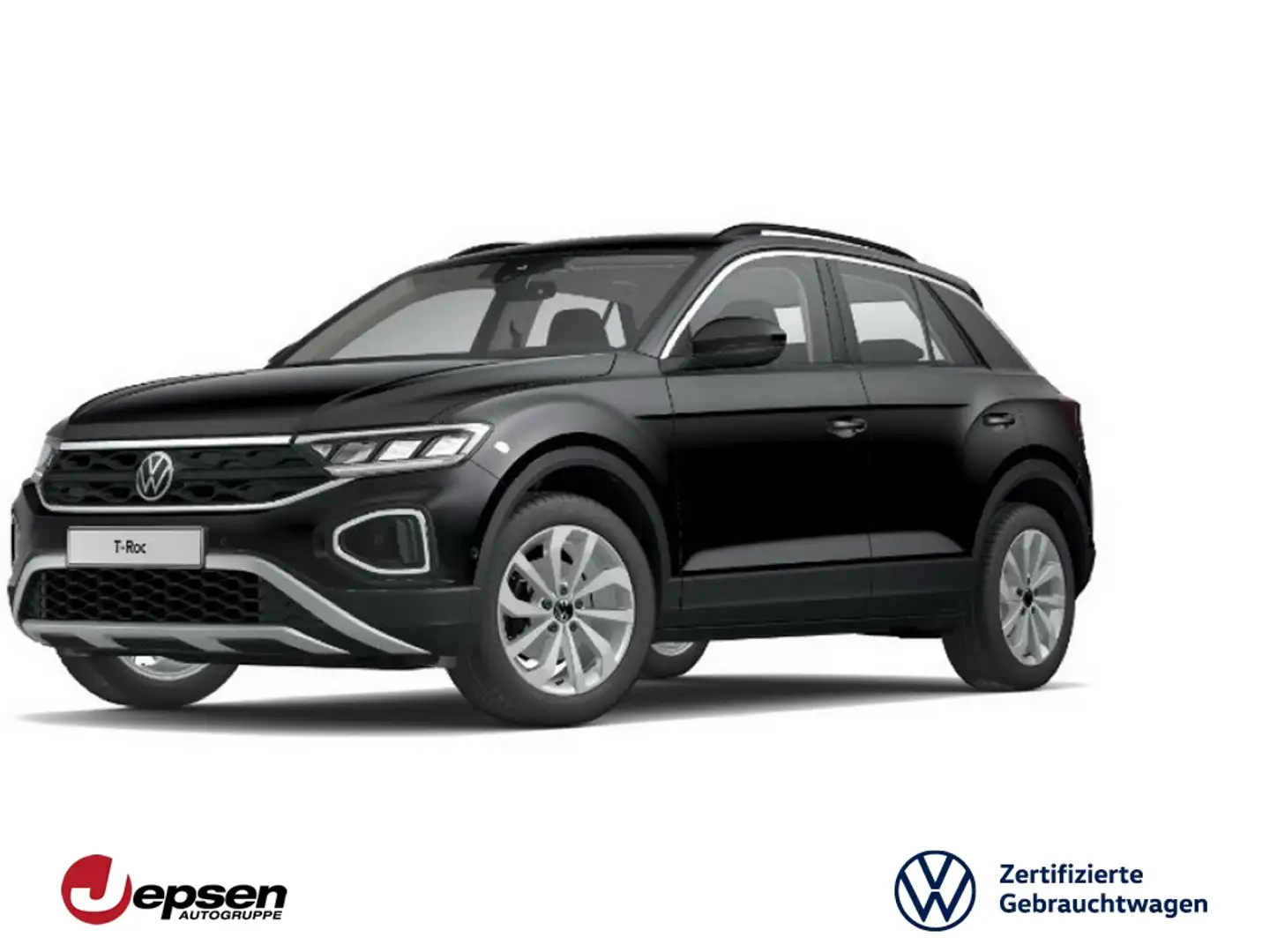 Volkswagen T-Roc Life 1.5 TSI AHK+RearView+SHZ+LM+DiCockpit Schwarz - 1