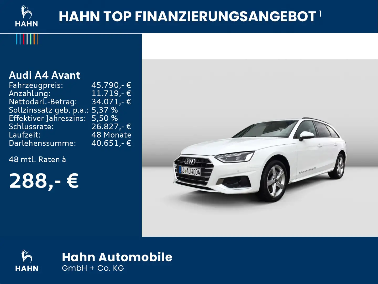 Audi A4 advanced TDI quattro - Businesspaket - Weiß - 2