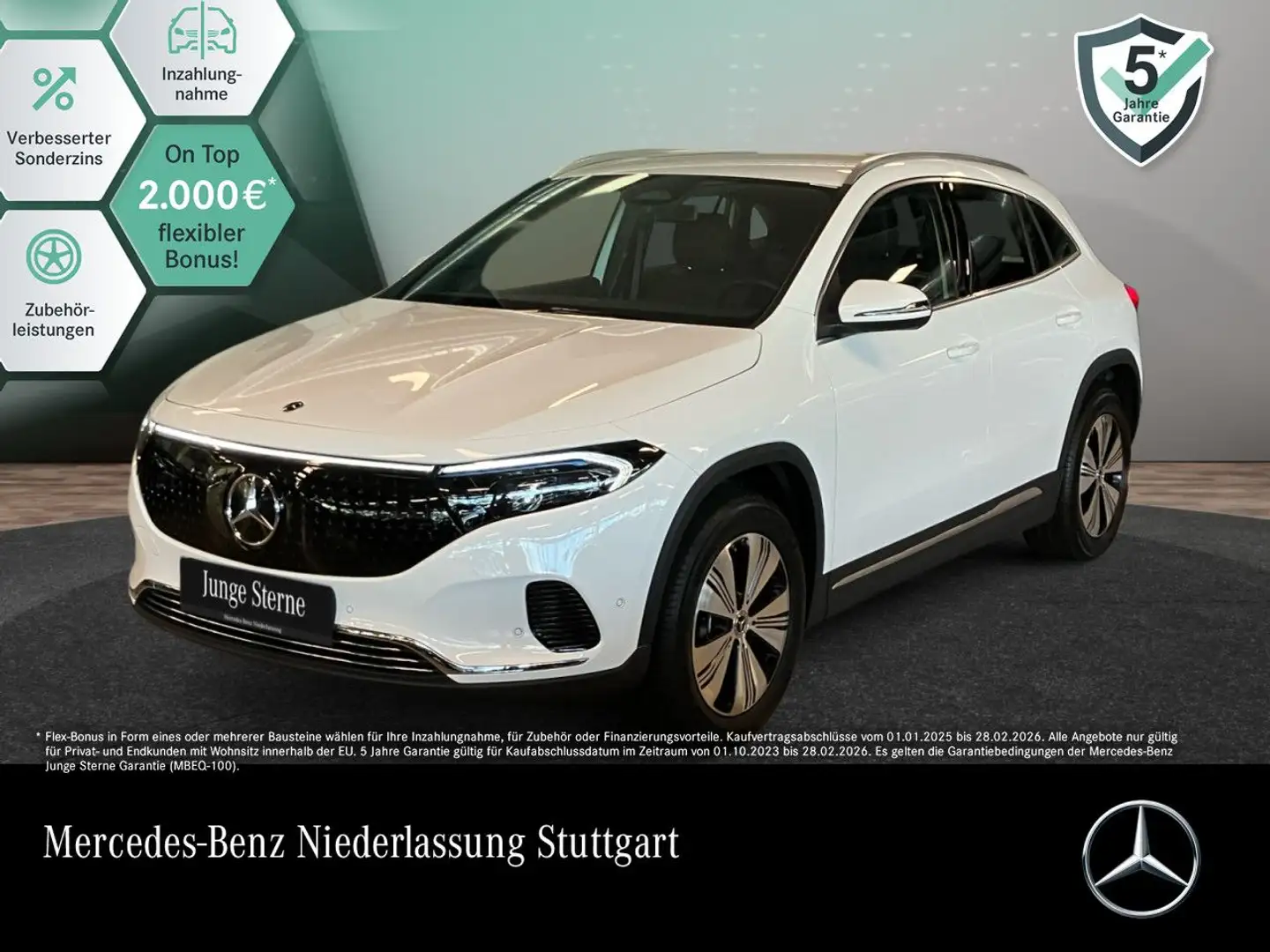 Mercedes-Benz EQA 300 4M PROG+ADVANCED+AHK+KAMERA+SPUR Weiß - 1