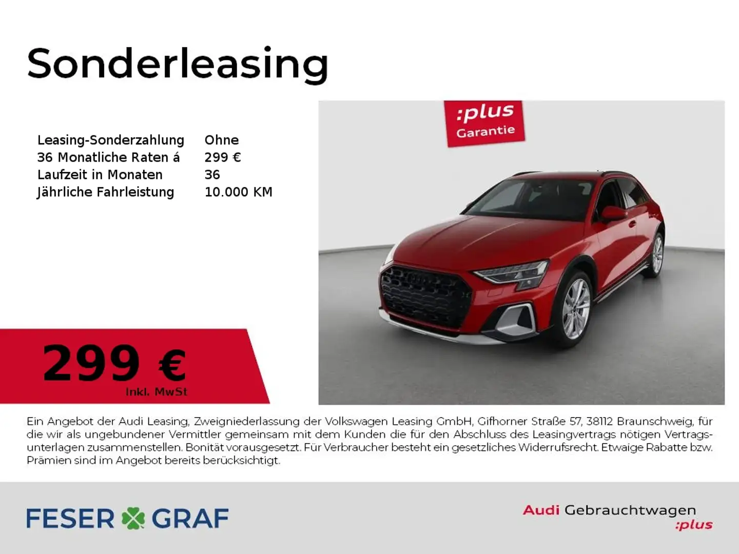 Audi A3 allstreet 35 TFSI /LED/ACC/Navi+/AHK/Kamera Rot - 1