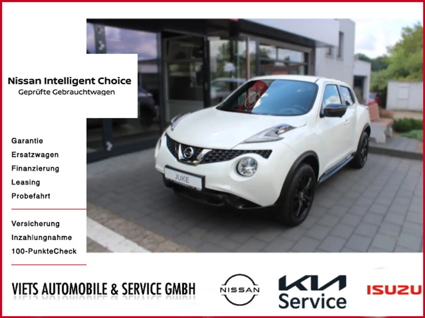 Nissan Juke 1.6 Tekna Leder Navi 360° Kamera Белый - 1